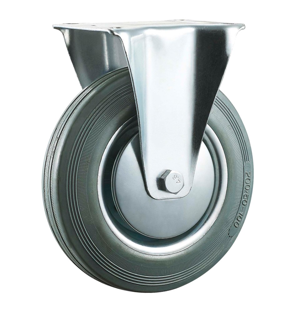 RUOTA PER CARRELLI ø mm 125 - piastra mm 105 x 85 - capacità kg 80
