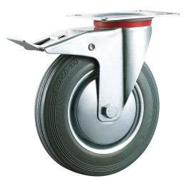 RUOTA PER CARRELLI ART. 80 ø mm 80 - piastra mm 105 x 85 - capacità kg 60
