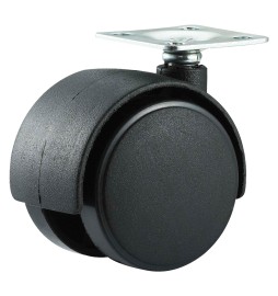 RUOTA PER MOBILI DOPPIA ø 40 - piastra mm 38 x 38 - capacità kg 25 - pz 2 BL