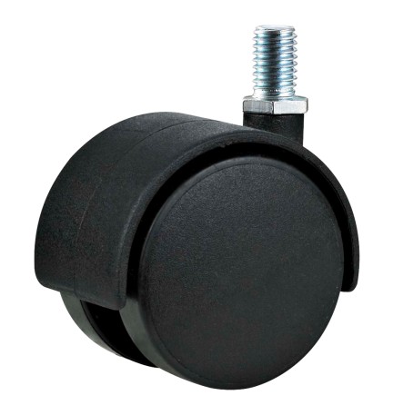 RUOTA PER MOBILI DOPPIA ø 40 - perno MA8 - capacità kg 25 - pz 2 BL