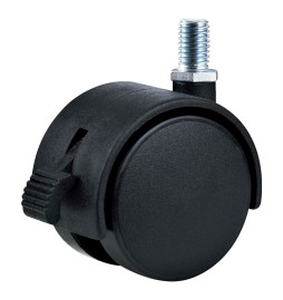 RUOTA PER MOBILI DOPPIA ø 50 - perno MA10 - capacità kg 30 - pz 2 BL