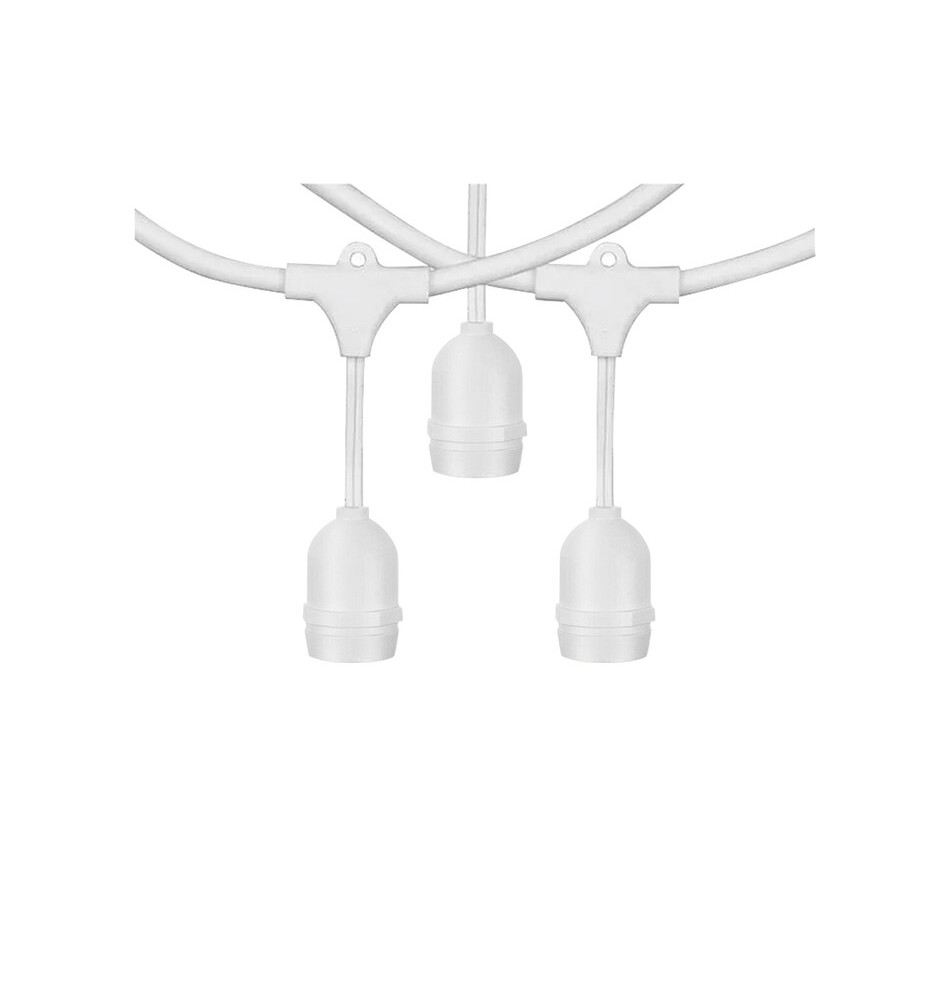 LUMINARIA 10 M CON 10 PORTALAMPADA BIANCA