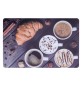 TOVAGLIETTA AMERICANA PER TAVOLI cm. 43 x 27 - 'foglie' fantasie assortite