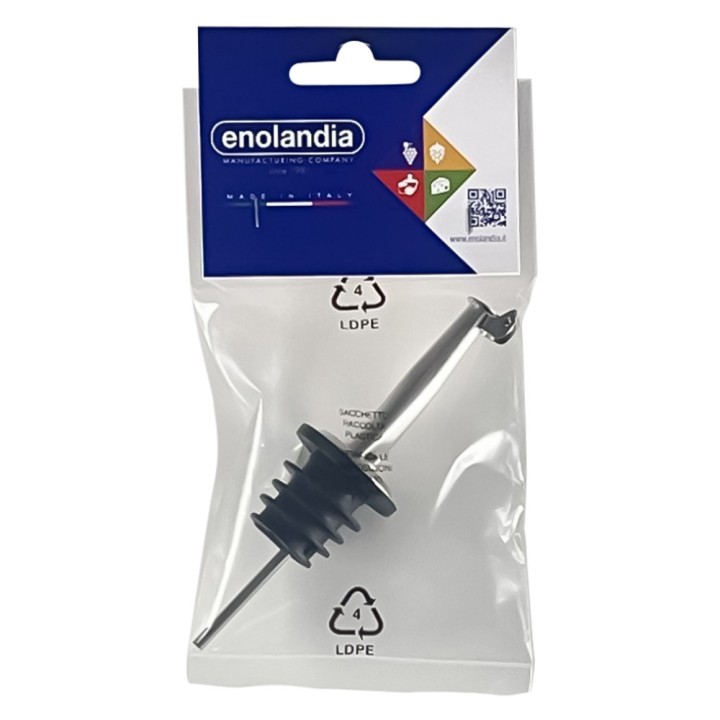 TAPPO VERSATORE 10,5 × 3 cm - colore nero