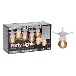 CATENA LINEARE A LED 'PARTY LIGHTS' 10 LED - 9,5 mt
