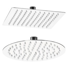 SET DOCCIA 'STARTER' quadrato - soffione 20 x 20 cm