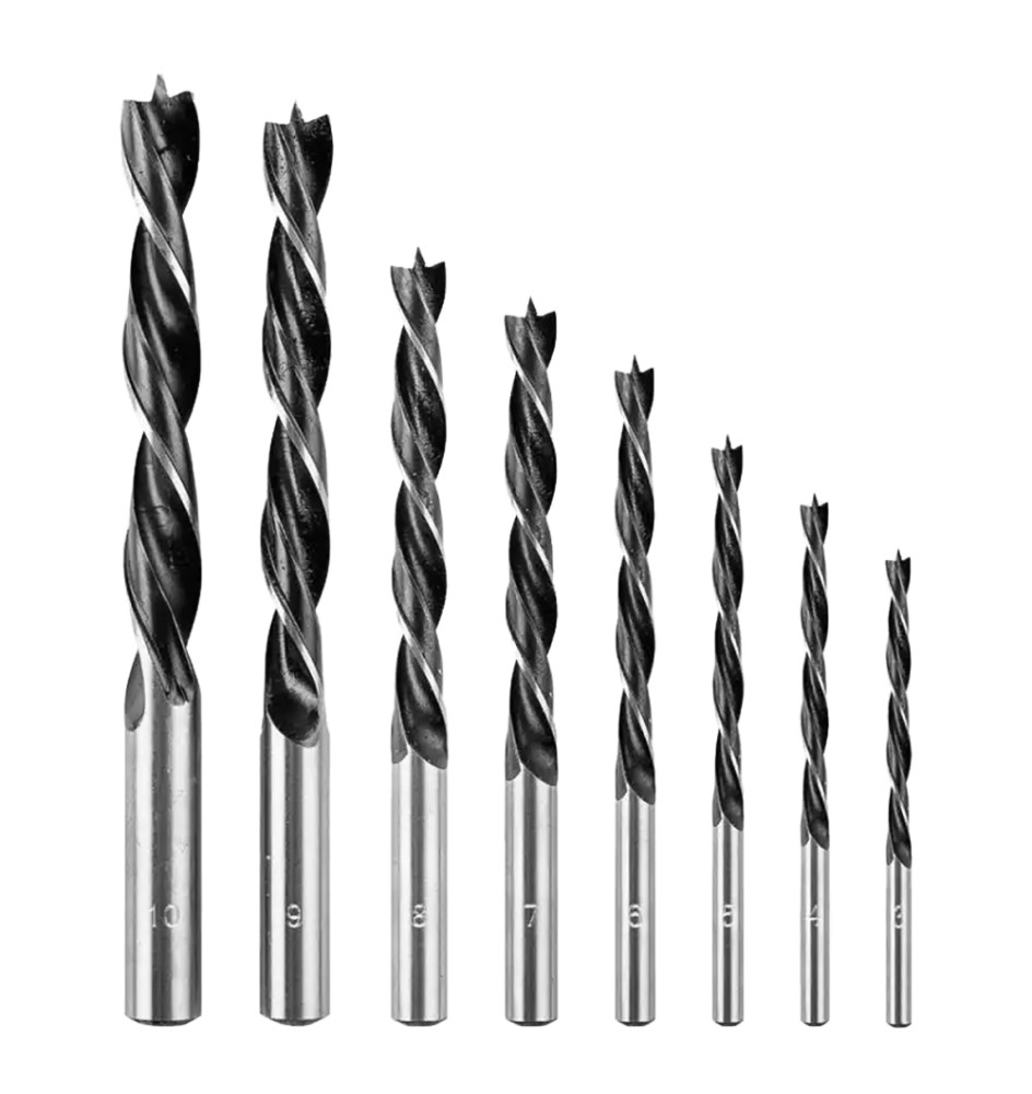 SERIE PUNTE PER LEGNO cf. 8 pz