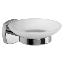 PORTA SAPONE SERIE 'STARTER' leghe metalliche - vetro opaco