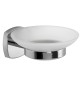 PORTA SAPONE SERIE 'STARTER' leghe metalliche - vetro opaco