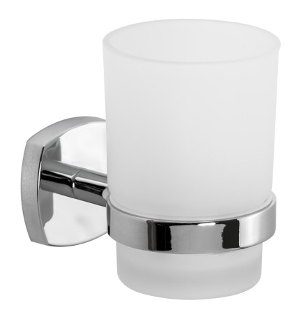 PORTA SPAZZOLINI SERIE 'STARTER' leghe metalliche - vetro opaco