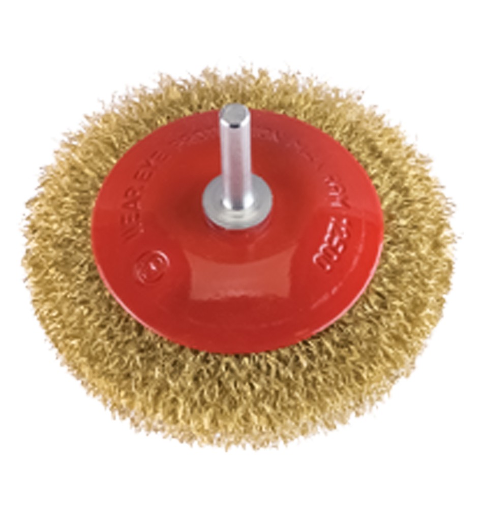 SPAZZOLA CIRCOLARE CONICA Ø mm 90 - gambo mm 6