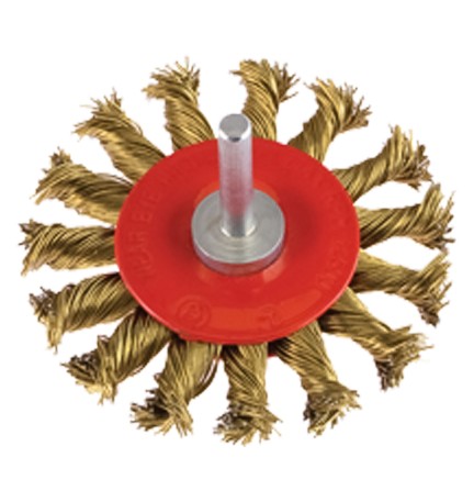 SPAZZOLA CIRCOLARE CON GAMBO Ø mm 100 - gambo mm 6