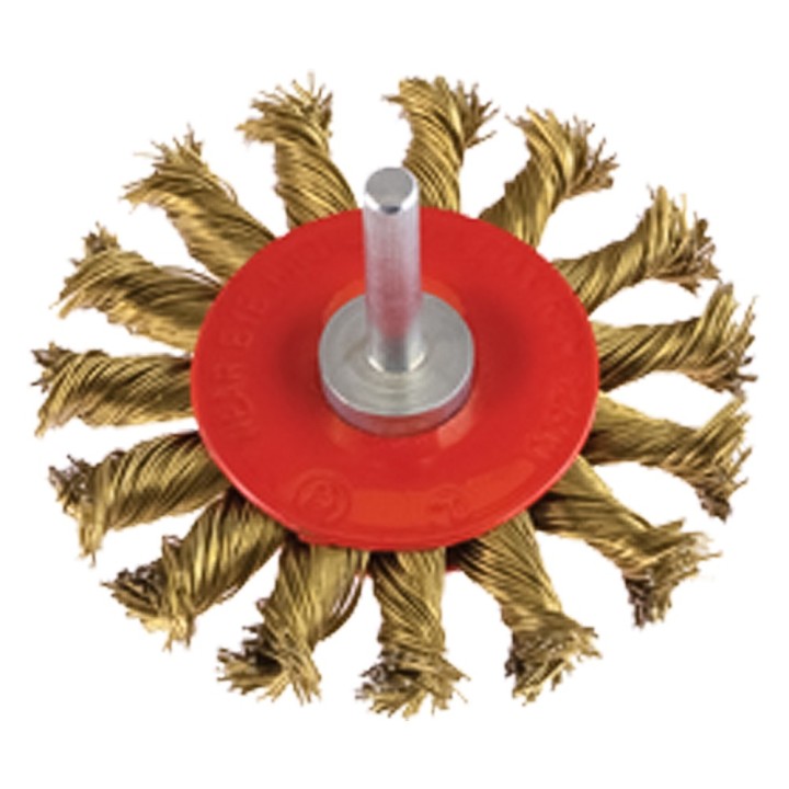 SPAZZOLA CIRCOLARE CON GAMBO Ø mm 100 - gambo mm 6