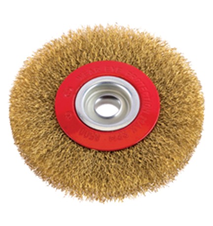 SPAZZOLA CIRCOLARE PER MOLA Ø mm 100 - foro mm 13