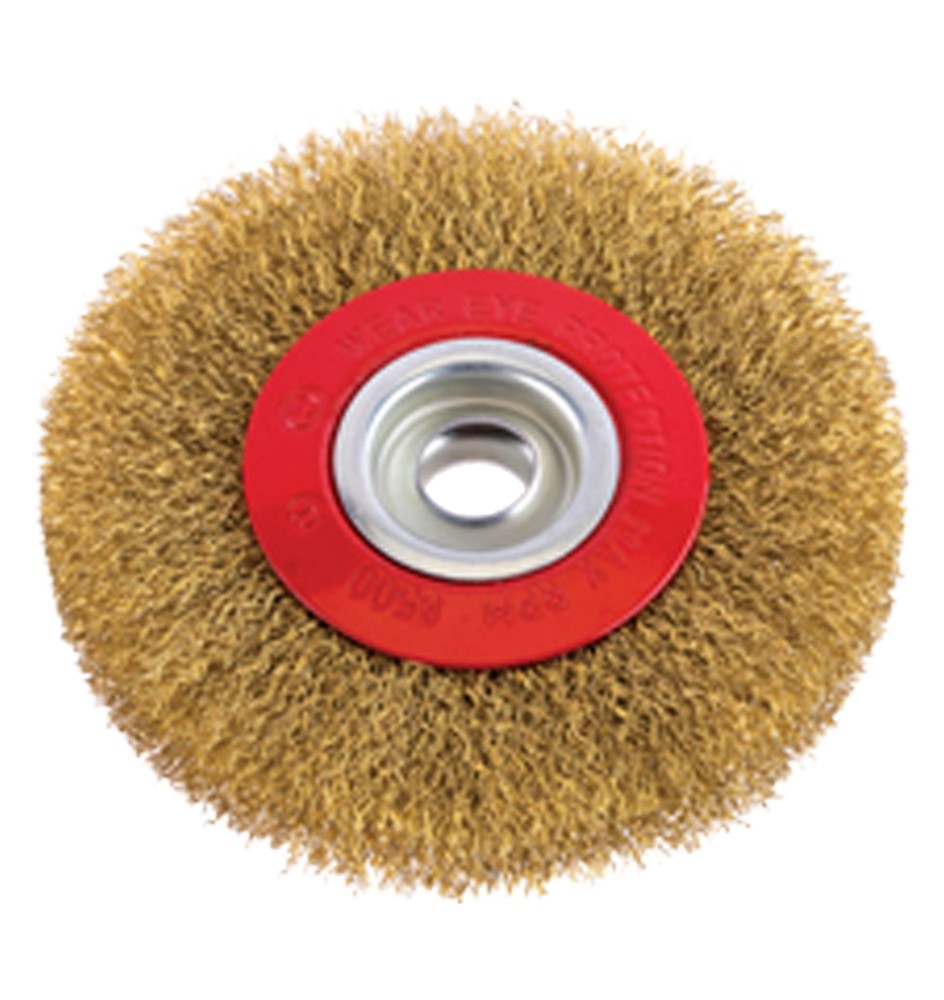 SPAZZOLA CIRCOLARE PER MOLA Ø mm 150 - foro mm 16