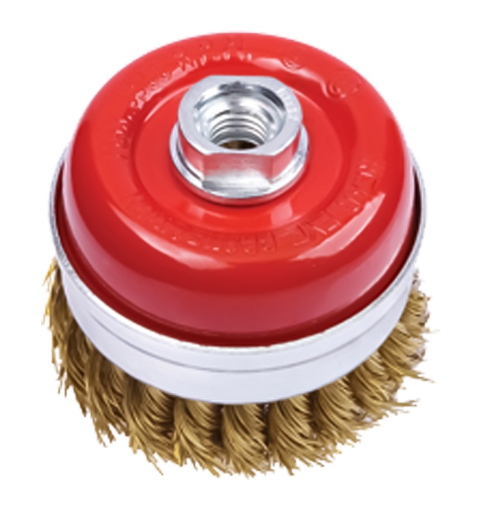 SPAZZOLA A TAZZA PER SMERIGLIATRICE Ø mm 75 - foro M 14