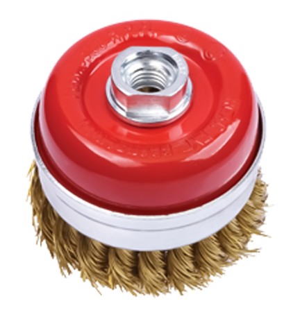 SPAZZOLA A TAZZA PER SMERIGLIATRICE Ø mm 75 - foro M 14