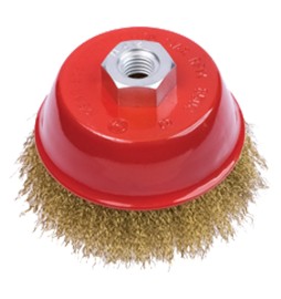 SPAZZOLA A TAZZA PER SMERIGLIATRICE Ø mm 60 - foro M 14