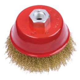 SPAZZOLA A TAZZA PER SMERIGLIATRICE Ø mm 120 - foro M 14