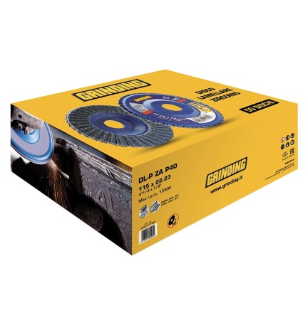 DISCO LAMELLARE PER ACCIAIO INOX ø 115 gr.120 - cf 50 pezzi