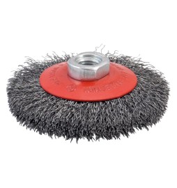 SPAZZOLA CONICA PER SMERIGLIATRICE ø mm 100 foro M 14