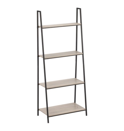 SCAFFALE ORGANIZER IN METALLO E LEGNO cm 60 x 35 x H 148 - 4 ripiani