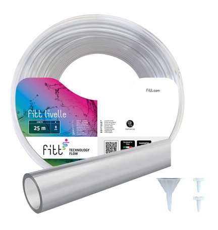 TUBO PER LIVELLO IN KIT ø 8 x 11 mt 25