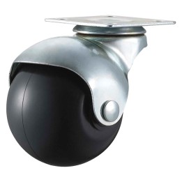 RUOTA PER MOBILI ø 50 - piastra mm 38 x 38 - capacità kg 30 - pz 2.