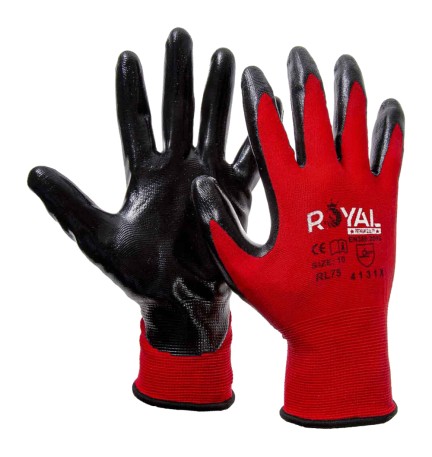 GUANTI NYLON / NITRILE 'RL75' Tg. 10 (XL)
