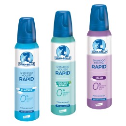 SHAMPOO MOUSSE PER CANE E CUCCIOLI 'RAPID' profumazione al muschio bianco