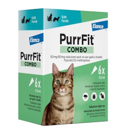 ANTIPARASSITARIO 'PURRFIT COMBO' gatti/furetti - 6 pipette ml 0,5
