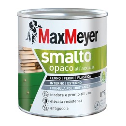 MAX SMALTO ALLACQUA POLIURETANICO OPACO LT.0,750 BIANCO