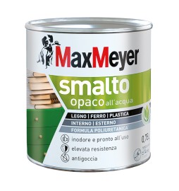 MAX SMALTO ALLACQUA POLIURETANICO OPACO LT.0,750 MARRONE