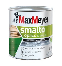 MAX SMALTO ALLACQUA POLIURETANICO OPACO LT.0,750 GRIGIO FUMO