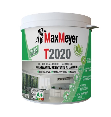 MAX IDROPITTURA T2020 TRASPIRANTE 0,750 L BIANCO