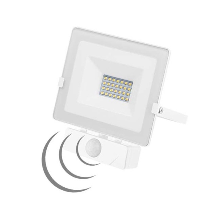PROIETTORE LED C/SENSORE 20W 4000K BIANCO
