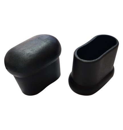 PUNTALE OVALE ROBUSTO A PERA ø mm 25 x 50 nero