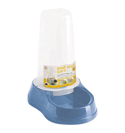 CIOTOLA FUNZIONE ACQUA/CIBO CON RISERVA 'BREAK RES cm 18,5 x 12 x h 20 blu acc. lt0,65