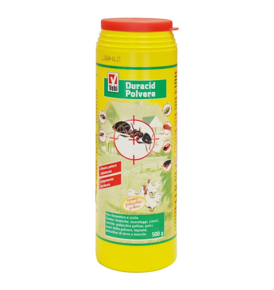INSETTICIDA IN POLVERE gr.500 -Duracid barat. spargitore