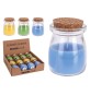 CANDELA ALLA CITRONELLA d. cm 5,5 (gr. 75) colori assortiti