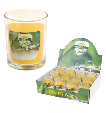 CANDELA ALLA CITRONELLA cm 8 x 7