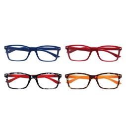 OCCHIALI PER LETTURA MODELLO 'FASHION' + 1,0 rosso/rosso