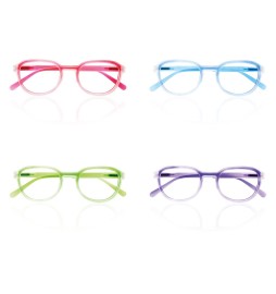 OCCHIALI PER LETTURA MODELLO 'MAINE' + 3,5 blu