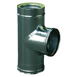 RACCORDO DOPPIA PARETE A 'T' 90° ø cm  8/13