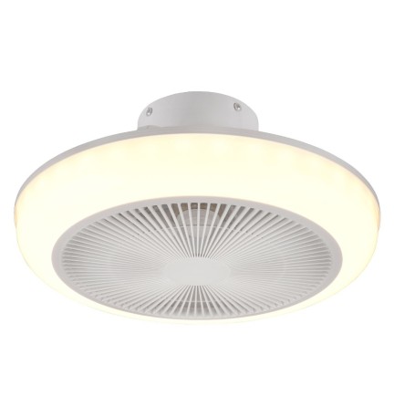 VENTILATORE A SOFFITTO / PLAFONIERA 'MJOLBY' Ø cm. 45 - potenza luce 30 W