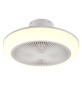 VENTILATORE A SOFFITTO / PLAFONIERA 'MJOLBY' Ø cm. 45 - potenza luce 30 W