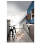 TAPPETO SPUGNA ANTISCIVOLO SERIE 'SURF FULL' Legno grigio