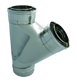 RACCORDO DOPPIA PARETE A 'Y' 135° ø cm 15/20