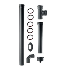 KIT 'PELLET' PER INSTALLAZIONE STUFE Ø 8 cm - totale 11 pezzi