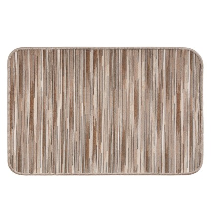 TAPPETO CUCINA 'CHALET PLUS' cm 52 x 80 cuori rossi steso